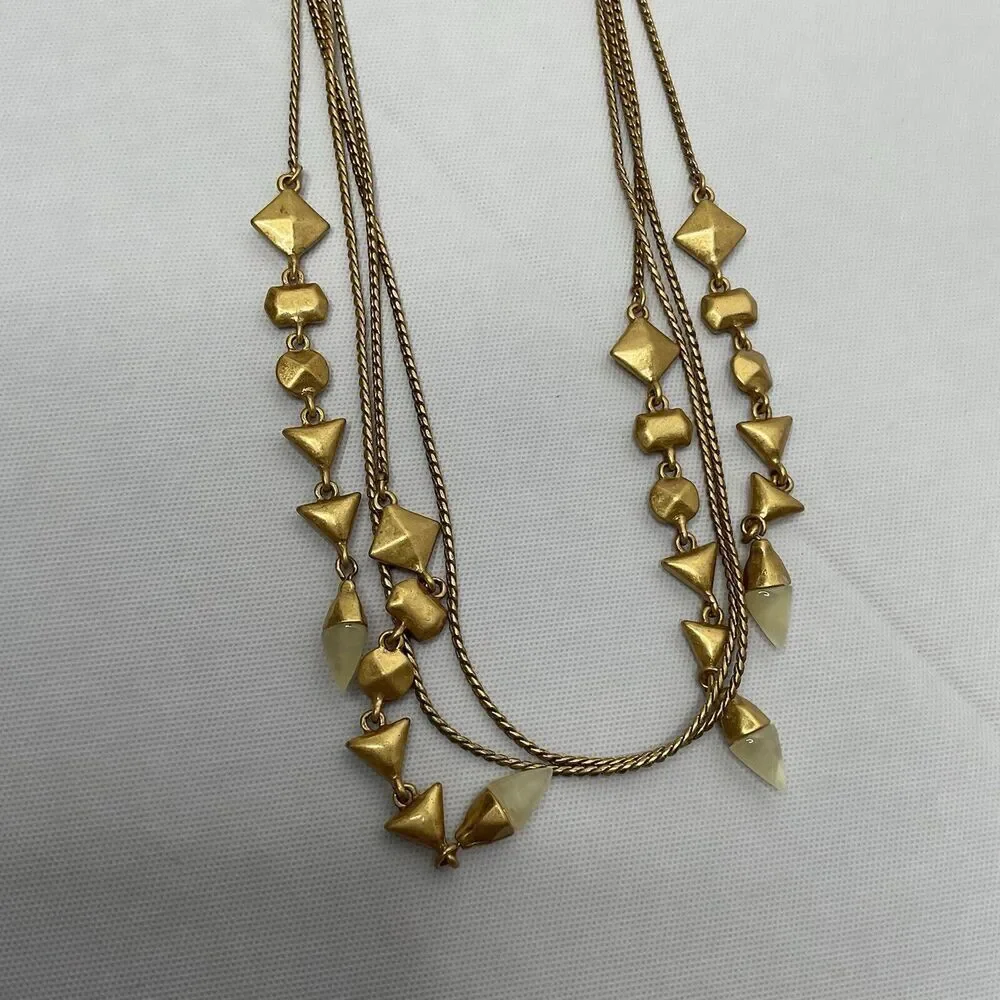 Stella & Dot Gold Long Necklace - Picture 5 of 8